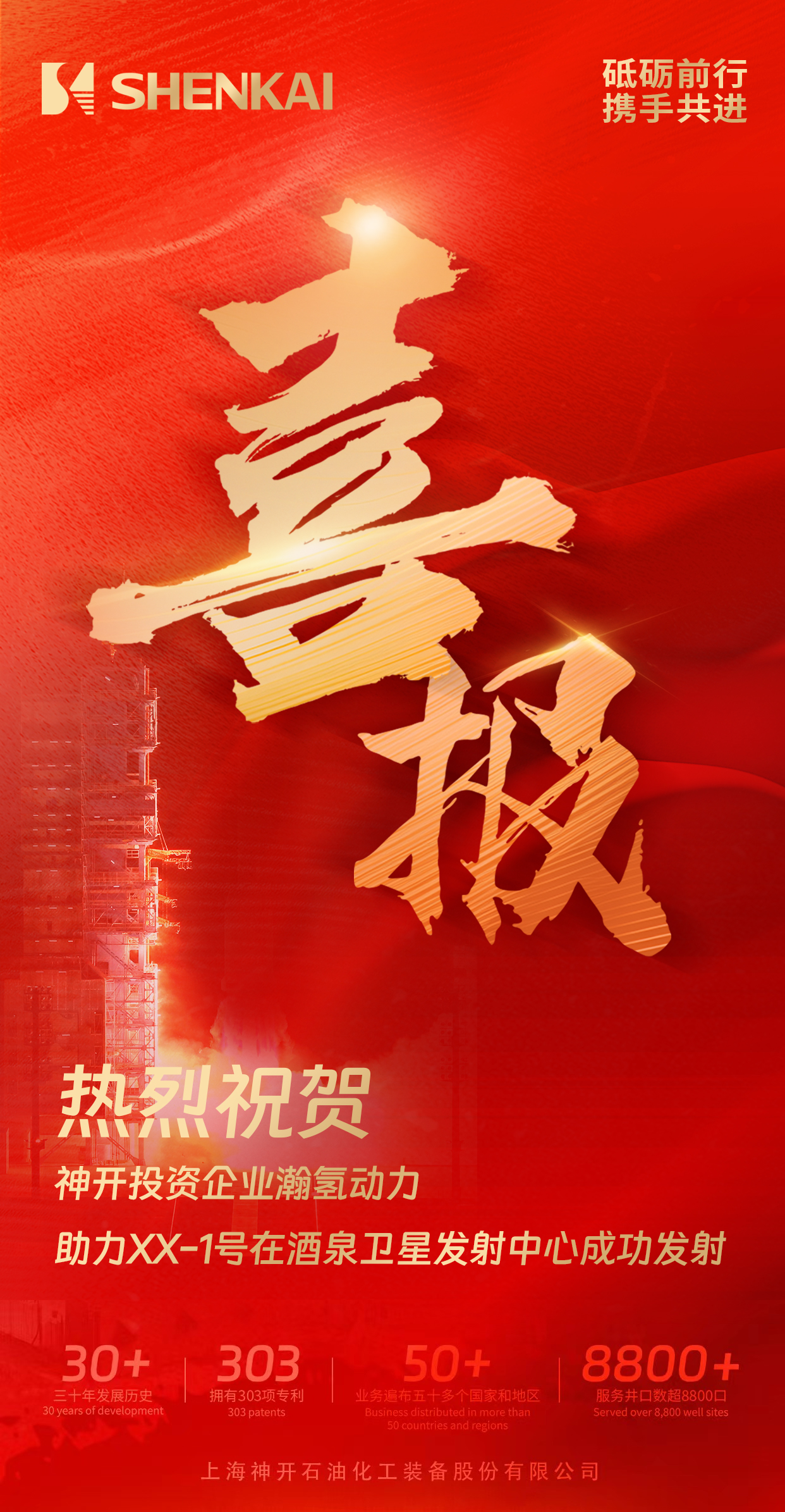 喜報(bào)！神開(kāi)投資企業(yè)瀚氫動(dòng)力助力XX-1號(hào)在酒泉衛(wèi)星發(fā)射中心成功發(fā)射(圖1)